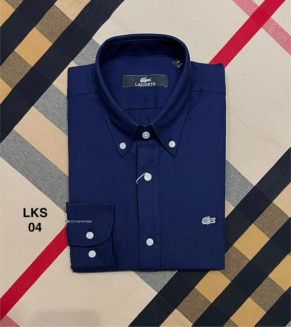 Picture of Lacoste Solid Shirt 04 Navy Light