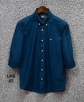 Picture of Lacoste Solid Shirt 07 Petrol Deep