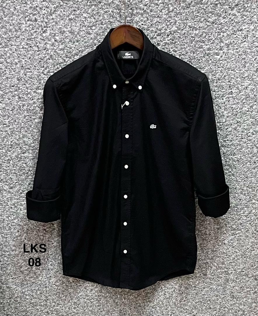 Picture of Lacoste Solid Shirt 08 Black