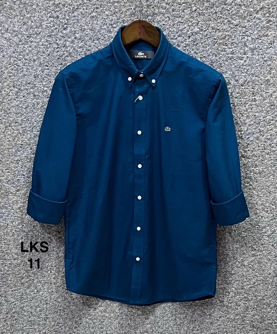 Picture of Lacoste Solid Shirt 11 Petrol Light