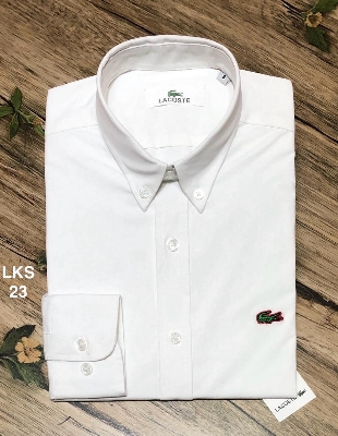 Picture of Lacoste Solid Shirt 23 Stretch White