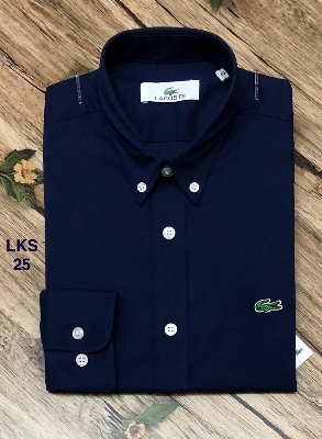 Picture of Lacoste Solid Shirt 25 Stretch Navy