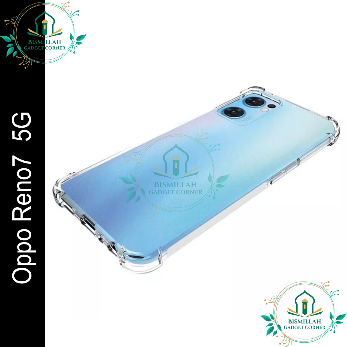 Picture of Transparent back cover For Oppo Reno7 5G Luxury transparent Protect Back Cover Soft Case