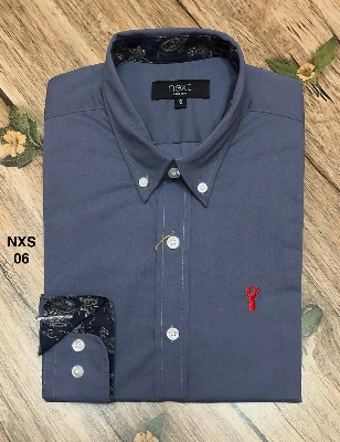 Picture of Next Solid Shirt 06 contrast Ash