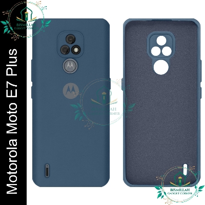 Picture of Premium Liquid Silicone Phone case for Motorola Moto E7 Plus Liquid Silicon Mobile Back Case Soft Silicone Phone Cover