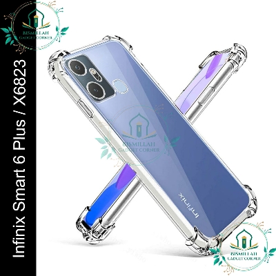Picture of Transparent back cover For Infinix Smart 6 Plus / X6823 Luxury transparent Protect Back Cover Soft Case