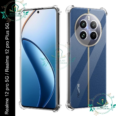Picture of Transparent back cover For Realme 12 pro 5G / Realme 12 pro Plus 5G  Luxury transparent Protect Back Cover Soft Case