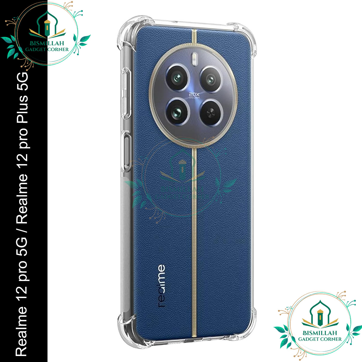 Picture of Transparent back cover For Realme 12 pro 5G / Realme 12 pro Plus 5G  Luxury transparent Protect Back Cover Soft Case