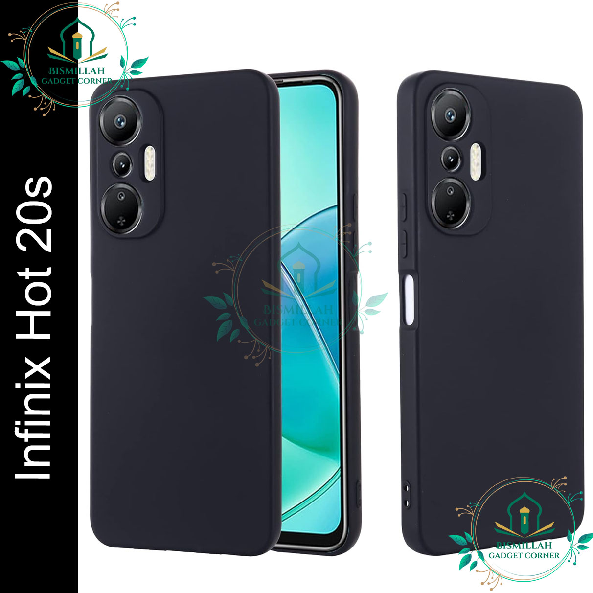 Picture of Premium Liquid Silicone Phone case for Infinix Hot 20s Liquid Silicon Mobile Back Case Soft Silicone Phone Cover