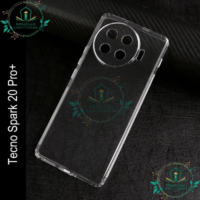 Picture of Transparent back cover For Tecno Spark 20 Pro+ / Tecno Spark 20 Pro plus Luxury transparent Protect Back Cover Soft Case