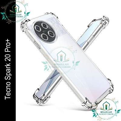 Picture of Transparent back cover For Tecno Spark 20 Pro+ / Tecno Spark 20 Pro plus Luxury transparent Protect Back Cover Soft Case