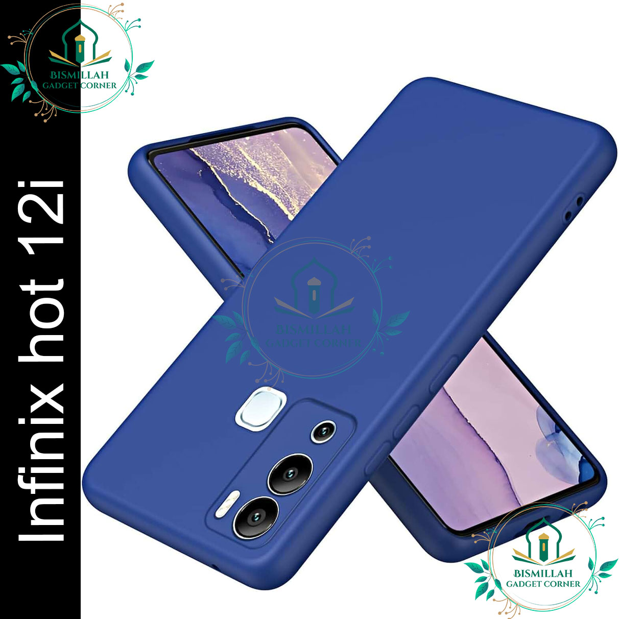 Picture of Premium Liquid Silicone Phone case for Infinix Hot 12i Liquid Silicon Mobile Back Case Soft Silicone Phone Cover