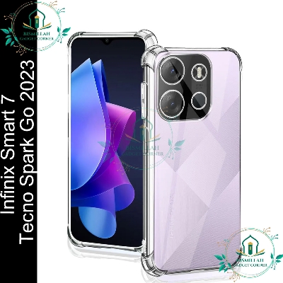 Picture of Transparent back cover For Infinix Smart 7 / Tecno Spark Go 2023 Luxury transparent Protect Back Cover Soft Case