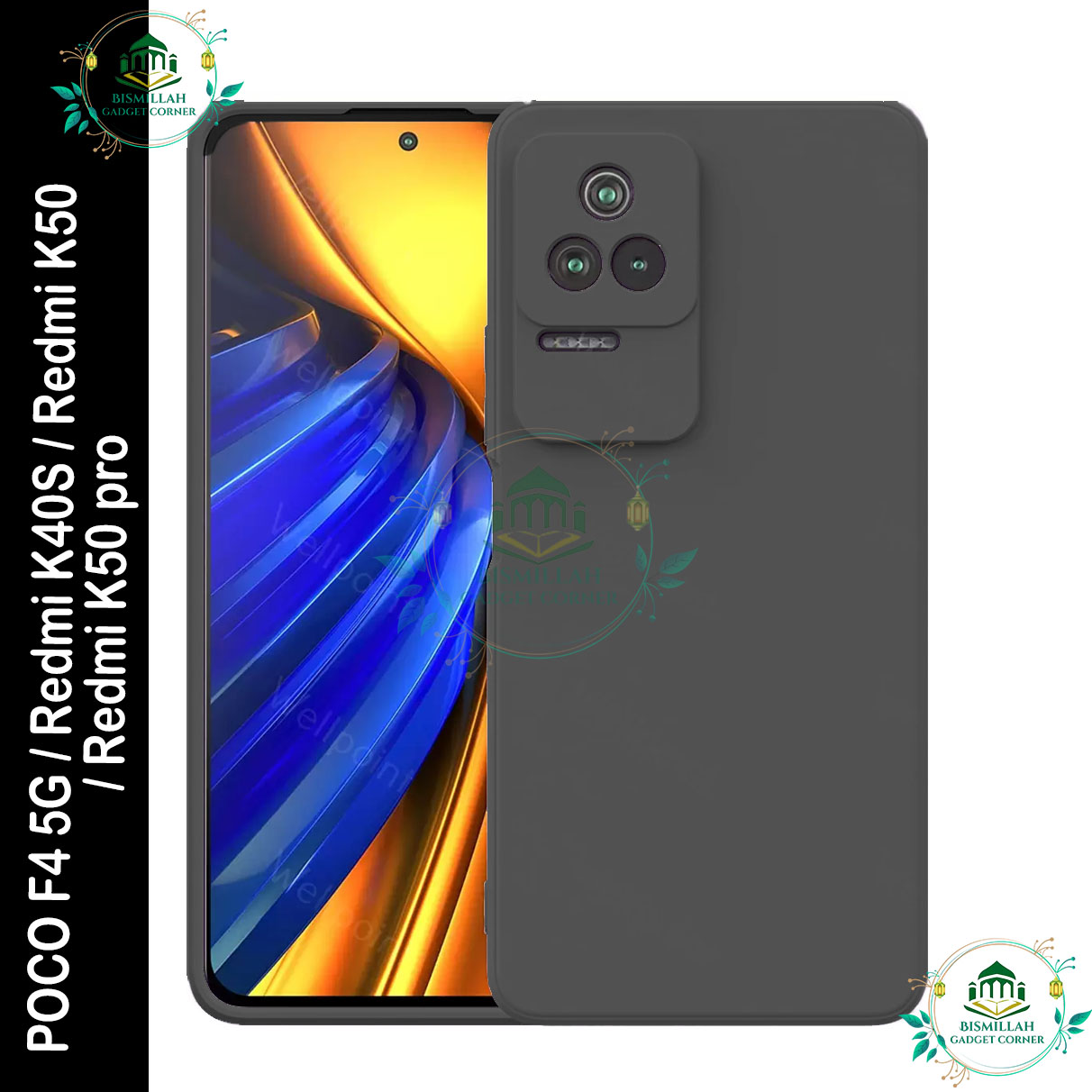 Picture of Premium Liquid Silicone Phone case for Xiaomi Poco F4 5G / Redmi K40S / Redmi K50 5G / Redmi K50 Pro Liquid Silicon Mobile Back Case Soft Silicone Phone Cover