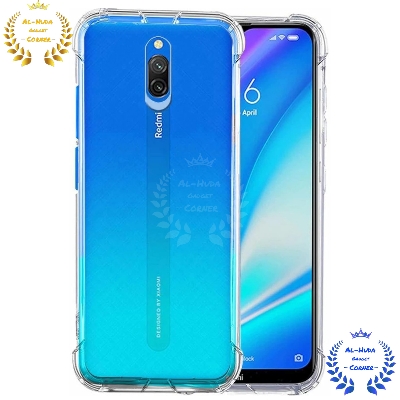 Picture of Shockproof & Transparent Crystal Clear Back Cover Case / Matte Protective Lens Flexible Back Cover for Mi Redmi 8A Dual | Slim Silicone Cover with Soft Lining Shockproof Full Body Bumper Case
