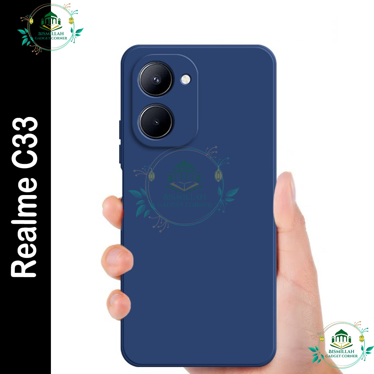 Picture of Original Premium Liquid Silicone Phone case for Realme C33 Liquid Silicon Mobile Back Case Soft Silicone Phone Cover