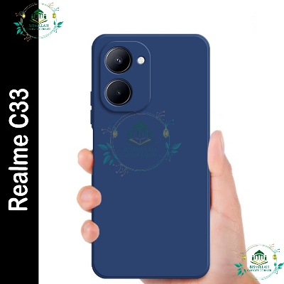 Picture of Original Premium Liquid Silicone Phone case for Realme C33 Liquid Silicon Mobile Back Case Soft Silicone Phone Cover