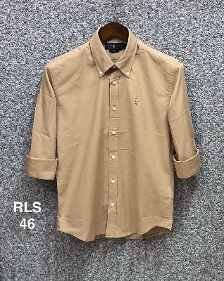 Picture of Ralph Lauren Oxford Solid Shirt 46 Biscuit deep
