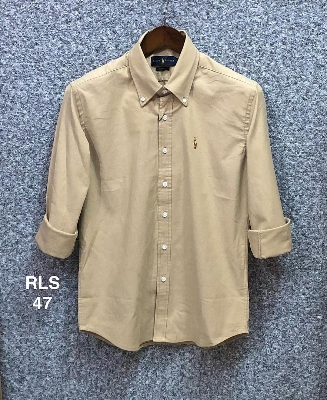 Picture of Ralph Lauren Oxford Solid Shirt 47 Biscuit light