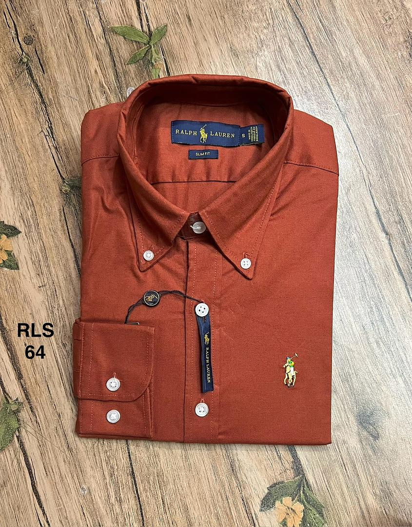 Picture of Ralph Lauren Oxford Solid Shirt 64 orange 3