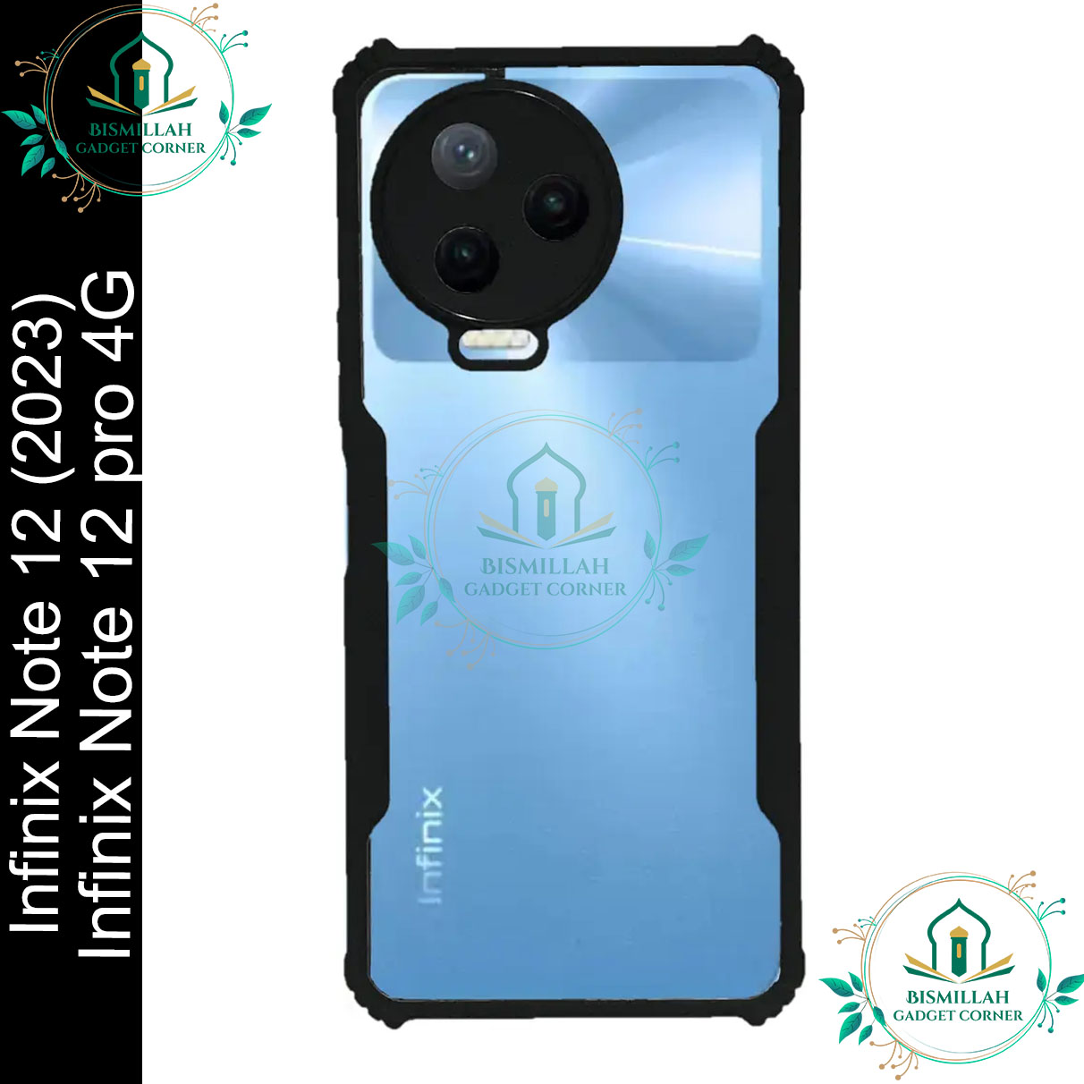 Picture of Xundd Back Cover for  Infinix Note 12 (2023) / Infinix Note 12 pro 4G Transparent Hybrid Hard PC Back Bumper