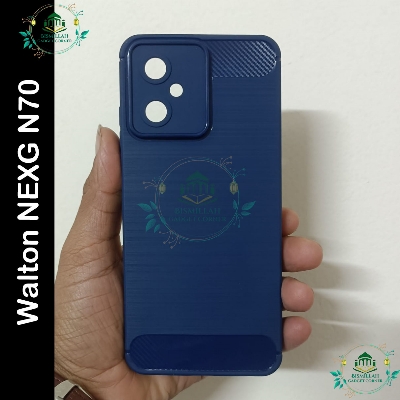 Picture of Carbon Phone case for Walton NEXG N70 / N70 / Walton NEXG N70 Carbon Mobile Back Case Soft Carbon Phone Cover