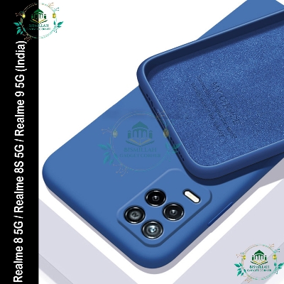 Picture of Original Premium Liquid Silicone Phone case for Realme 8 5G / Realme 8S 5G / Realme 9 5G (India) Liquid Silicon Mobile Back Case Soft Silicone Phone Cover
