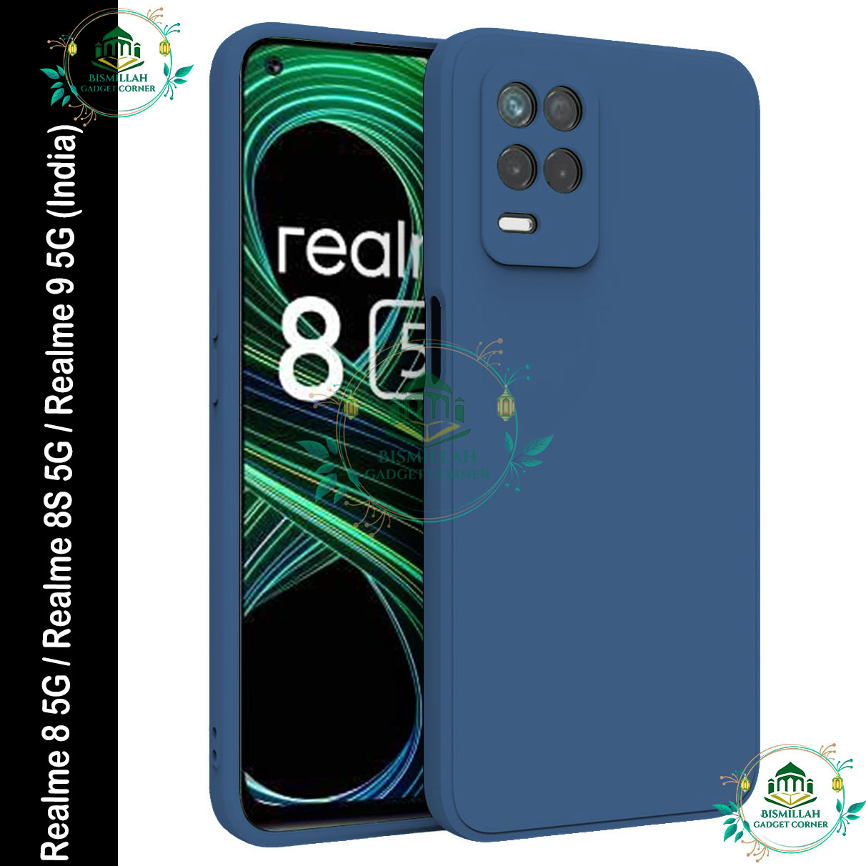 Picture of Original Premium Liquid Silicone Phone case for Realme 8 5G / Realme 8S 5G / Realme 9 5G (India) Liquid Silicon Mobile Back Case Soft Silicone Phone Cover