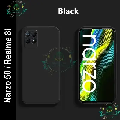 Picture of Premium Liquid Silicone Phone case for Realme Narzo 50 / Realme 8i Liquid Silicon Mobile Back Case Soft Silicone Phone Cover