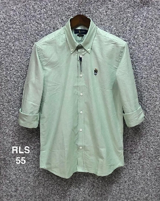 Picture of Ralph Lauren Solid Bear Oxford Shirt 55 Sea Green