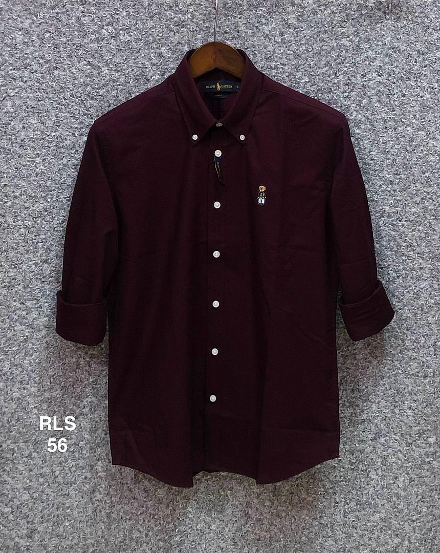 Picture of Ralph Lauren Solid Bear Oxford Shirt 56 Coffee