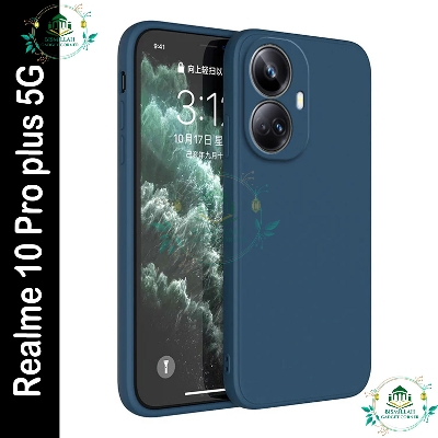 Picture of Original Premium Liquid Silicone Phone case for Realme 10 pro plus 5G / Realme 10 pro+ 5G Liquid Silicon Mobile Back Case Soft Silicone Phone Cover