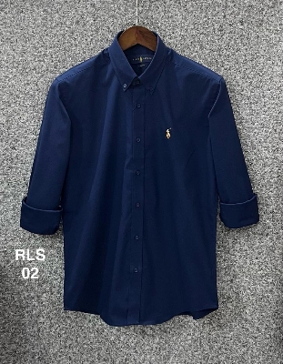 Picture of Ralp Lauren Stretch Cotton Shirt 02 Navy