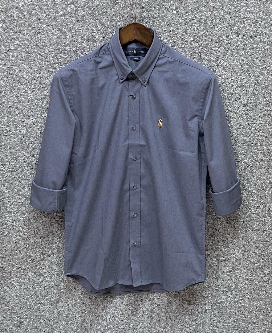 Picture of Ralp Lauren Stretch Cotton Shirt 03 Light Ash