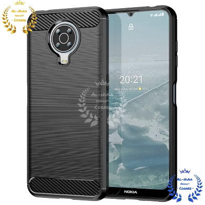 Picture of Spyzone For Nokia G10 / Nokia G20 Carbon Fiber Phone Case Soft TPU Slim Fashion Non-Slip Protective back cover