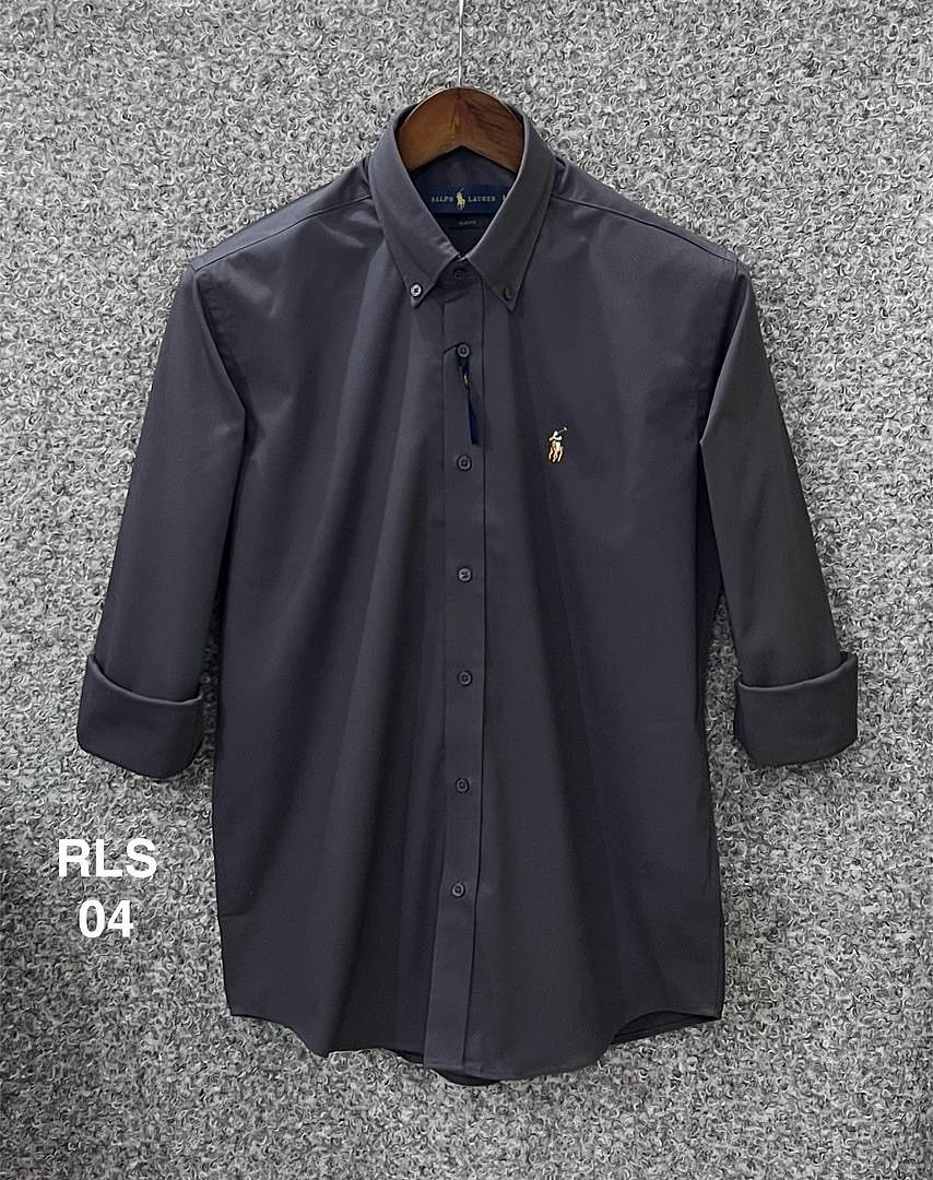 Picture of Ralp Lauren Stretch Cotton Shirt 04 Charcoal