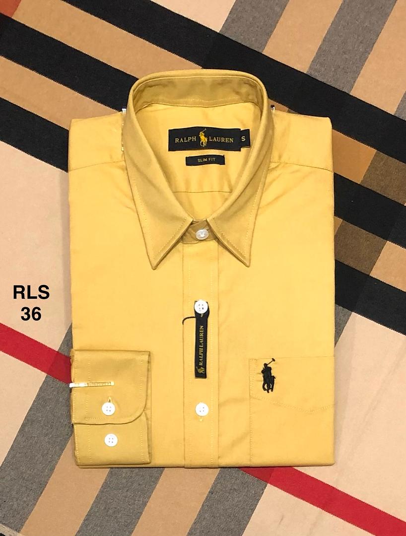 Picture of Ralph Lauren Pocket Solid Shirt 36 Yellow