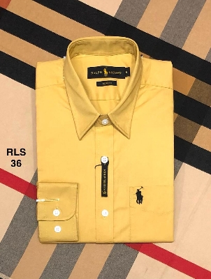 Picture of Ralph Lauren Pocket Solid Shirt 36 Yellow