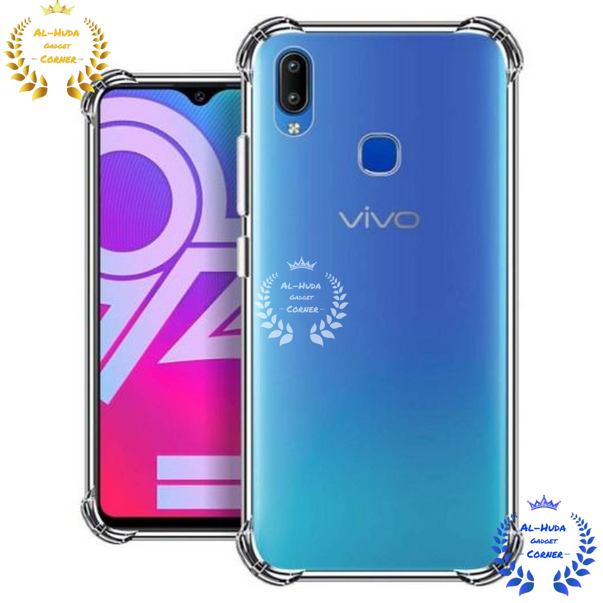 Picture of Shockproof & Transparent Crystal Clear Back Cover Case / Matte Protective Lens Flexible Back Cover for Vivo v11 | Slim Silicone Cover with Soft Lining Shockproof Full Body Bumper Case