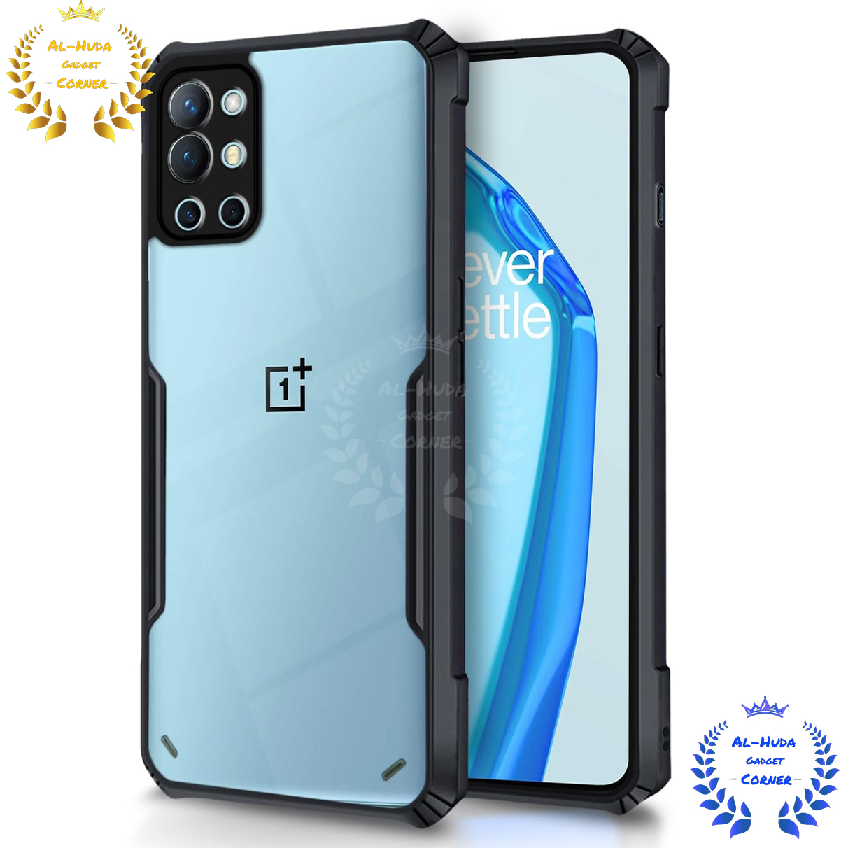 Picture of Shockproof & Transparent Crystal Clear Back Cover Case / Matte Protective Lens Flexible Back Cover for Oneplus 8T / Oneplus 9R / 1+ 8T / 1+ 9R | Slim Silicone Cover with Soft Lining Shockproof Full Body Bumper Case