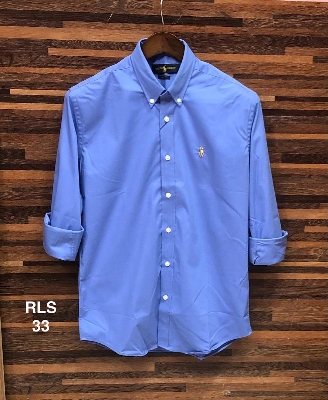 Picture of Ralph Lauren Stretch Solid Shirt 33 Sky