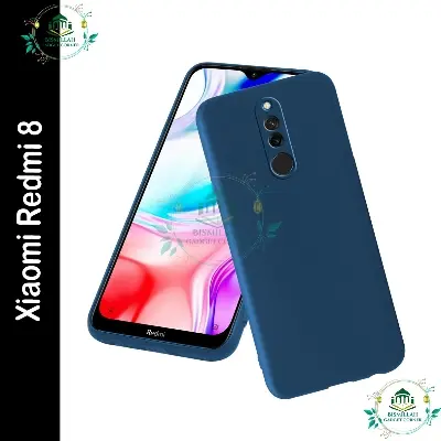 Picture of Original Premium Liquid Silicone Phone case for Xiaomi Redmi 8 Liquid Silicon Mobile Back Case Soft Silicone Phone Cover