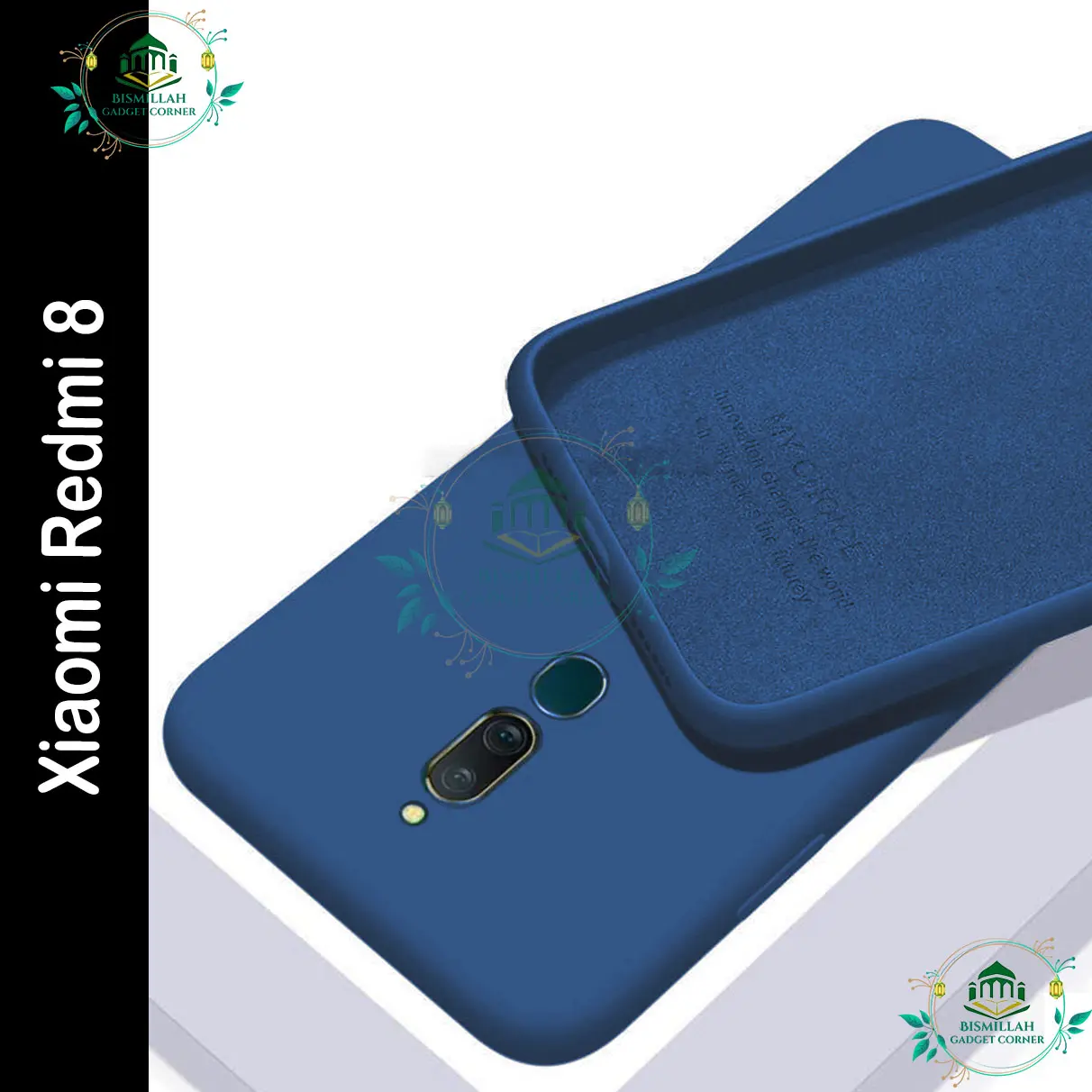 Picture of Original Premium Liquid Silicone Phone case for Xiaomi Redmi 8 Liquid Silicon Mobile Back Case Soft Silicone Phone Cover