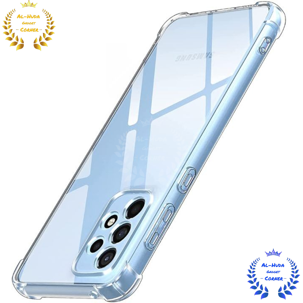 Picture of Shockproof & Transparent Crystal Clear Back Cover Case / Matte Protective Lens Flexible Back Cover for Samsung Galaxy A13 4G  | Slim Silicone Cover with Soft Lining Shockproof Full Body Bumper Case