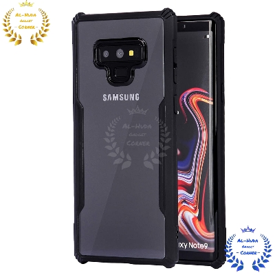 Picture of Shockproof & Transparent Crystal Clear Back Cover Case / Matte Protective Lens Flexible Back Cover for Samsung Galaxy Note 9 | Slim Silicone Cover with Soft Lining Shockproof Full Body Bumper Case