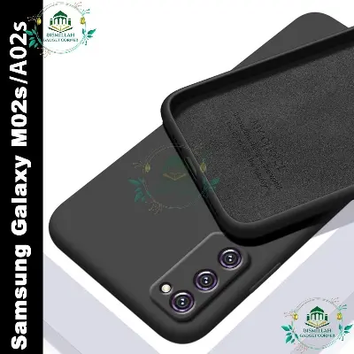 Picture of Premium Liquid Silicone Phone case for Samsung Galaxy M02s / Samsung Galaxy A02s Liquid Silicon Mobile Back Case Soft Silicone Phone Cover - মোবাইল ফোন - Phoneo