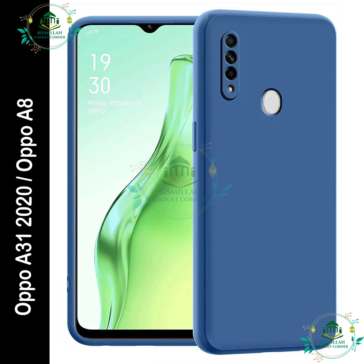 Picture of Premium Liquid Silicone Phone case for Oppo A31 2020 / Oppo A8 Liquid Silicon Mobile Back Case Soft Silicone Phone Cover