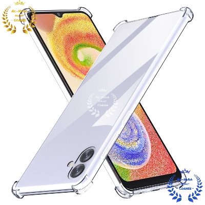 Picture of Shockproof & Transparent Crystal Clear Back Cover Case / Matte Protective Lens Flexible Back Cover for Samsung Galaxy F14 5G | Slim Silicone Cover with Soft Lining Shockproof Full Body Bumper Case