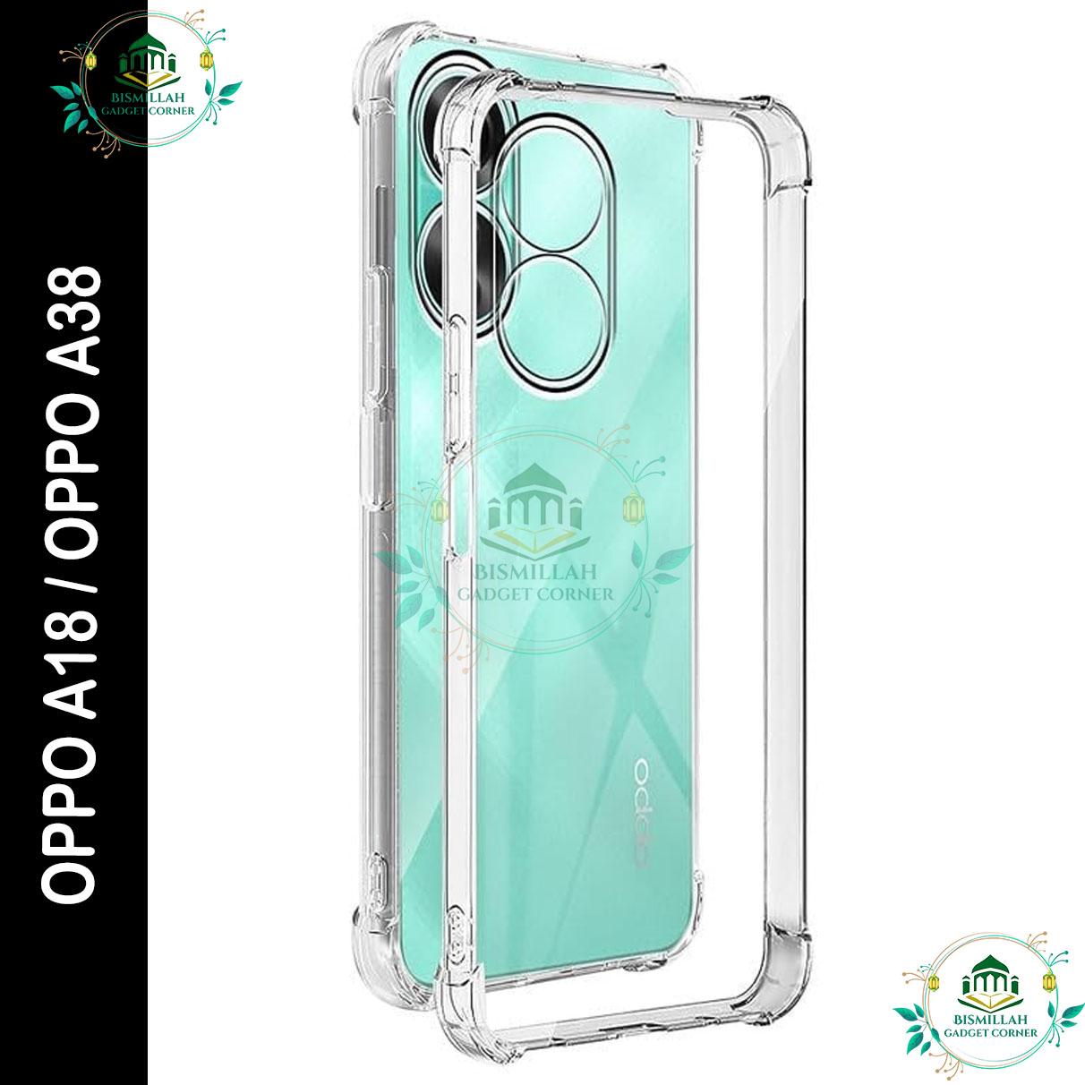 Picture of Transparent back cover For OPPO A18 / OPPO A38 Luxury transparent Protect Back Cover Soft Case