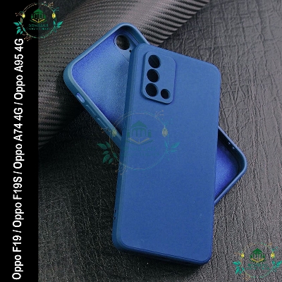 Picture of Premium Liquid Silicone Phone case for Oppo F19 / Oppo F19S / Oppo A74 4G / Oppo A95 4G Liquid Silicon Mobile Back Case Soft Silicone Phone Cover